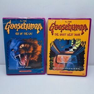 Goosebumps DVD Lot Cry of the Cat + The Ghost Next Door 2 Pack R.L. Stine